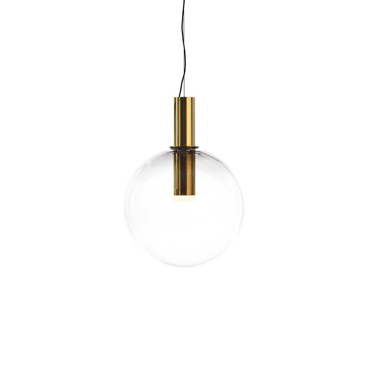 LustraBelle Elegante Pendelleuchte | Design-Kollektion | Rauchglas & Gold | Dimmbar | Moderne Beleuchtung für Zuhause