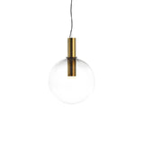 LustraBelle Elegante Pendelleuchte | Design-Kollektion | Rauchglas & Gold | Dimmbar | Moderne Beleuchtung für Zuhause