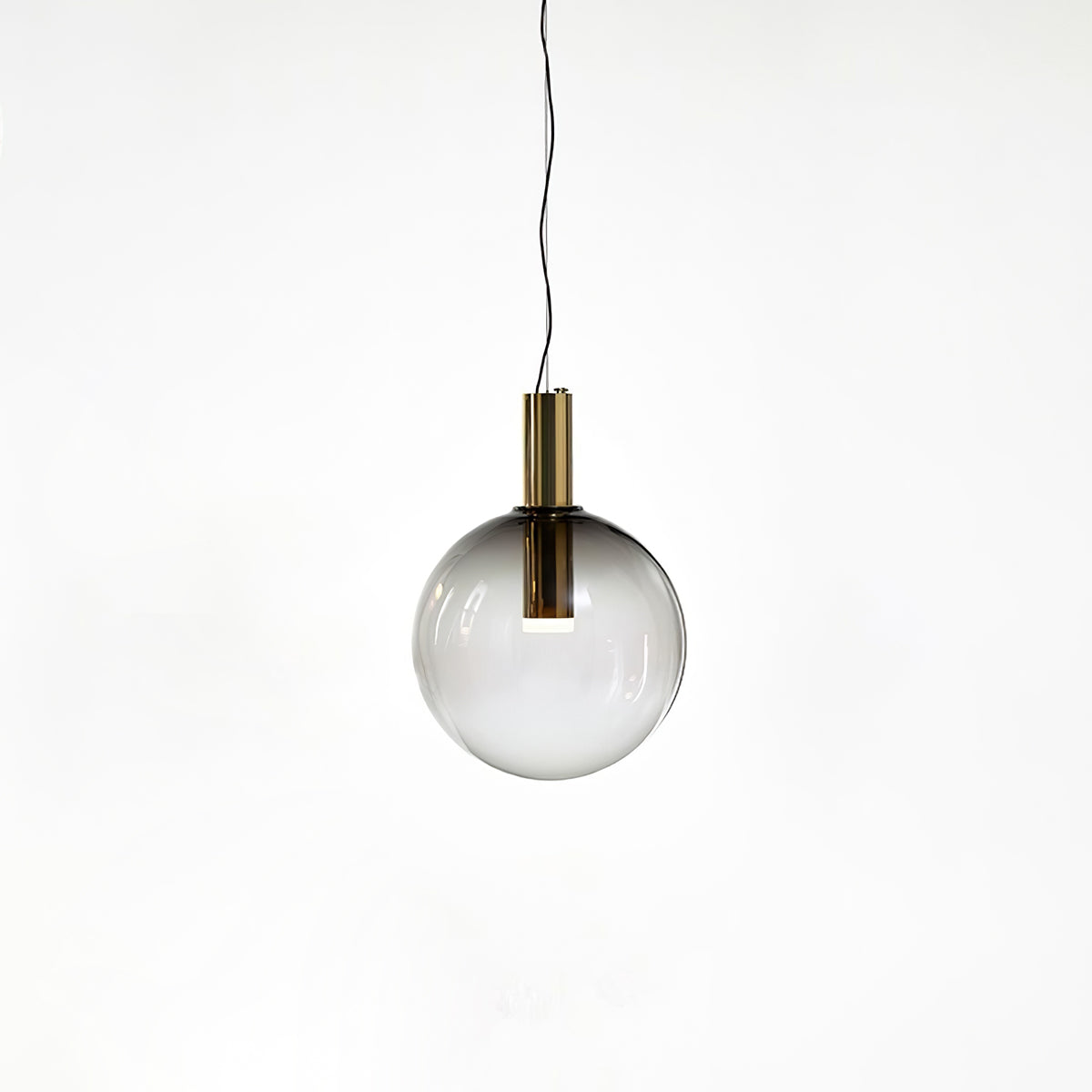 LustraBelle Elegante Pendelleuchte | Design-Kollektion | Rauchglas & Gold | Dimmbar | Moderne Beleuchtung für Zuhause