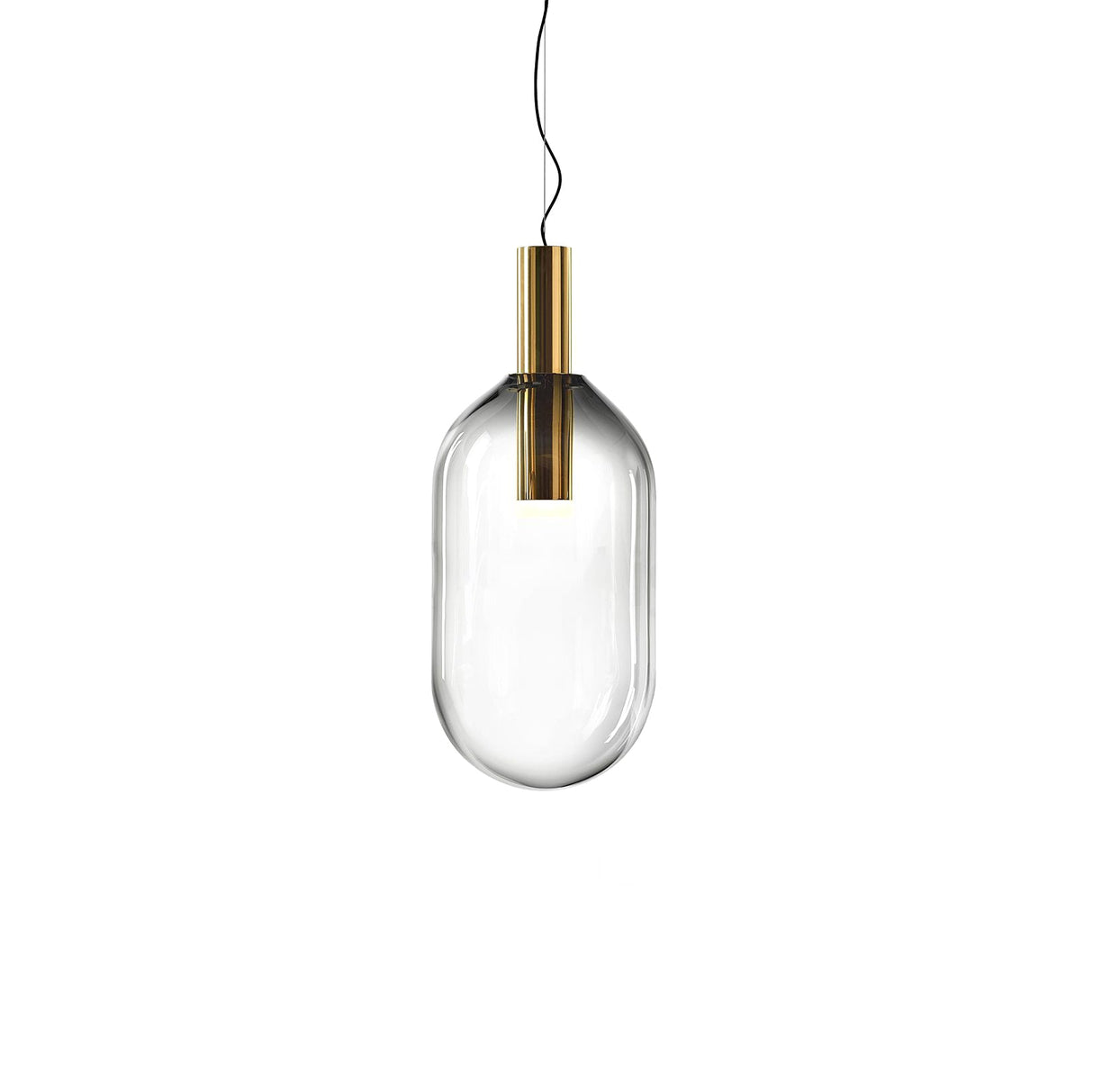 LustraBelle Elegante Pendelleuchte | Design-Kollektion | Rauchglas & Gold | Dimmbar | Moderne Beleuchtung für Zuhause