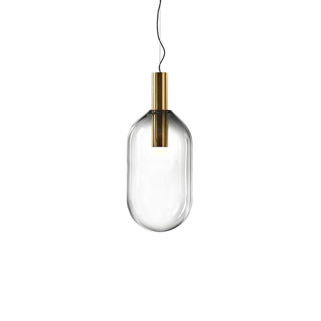 LustraBelle Elegante Pendelleuchte | Design-Kollektion | Rauchglas & Gold | Dimmbar | Moderne Beleuchtung für Zuhause