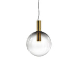 LustraBelle Elegante Pendelleuchte | Design-Kollektion | Rauchglas & Gold | Dimmbar | Moderne Beleuchtung für Zuhause
