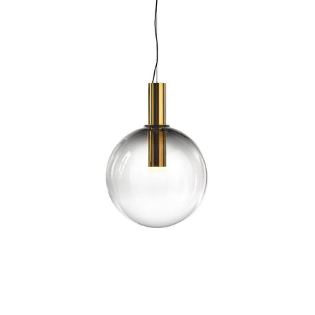 LustraBelle Elegante Pendelleuchte | Design-Kollektion | Rauchglas & Gold | Dimmbar | Moderne Beleuchtung für Zuhause