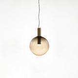 LustraBelle Elegante Pendelleuchte | Design-Kollektion | Rauchglas & Gold | Dimmbar | Moderne Beleuchtung für Zuhause