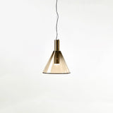 LustraBelle Elegante Pendelleuchte | Design-Kollektion | Rauchglas & Gold | Dimmbar | Moderne Beleuchtung für Zuhause