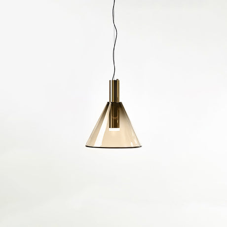 LustraBelle Elegante Pendelleuchte | Design-Kollektion | Rauchglas & Gold | Dimmbar | Moderne Beleuchtung für Zuhause