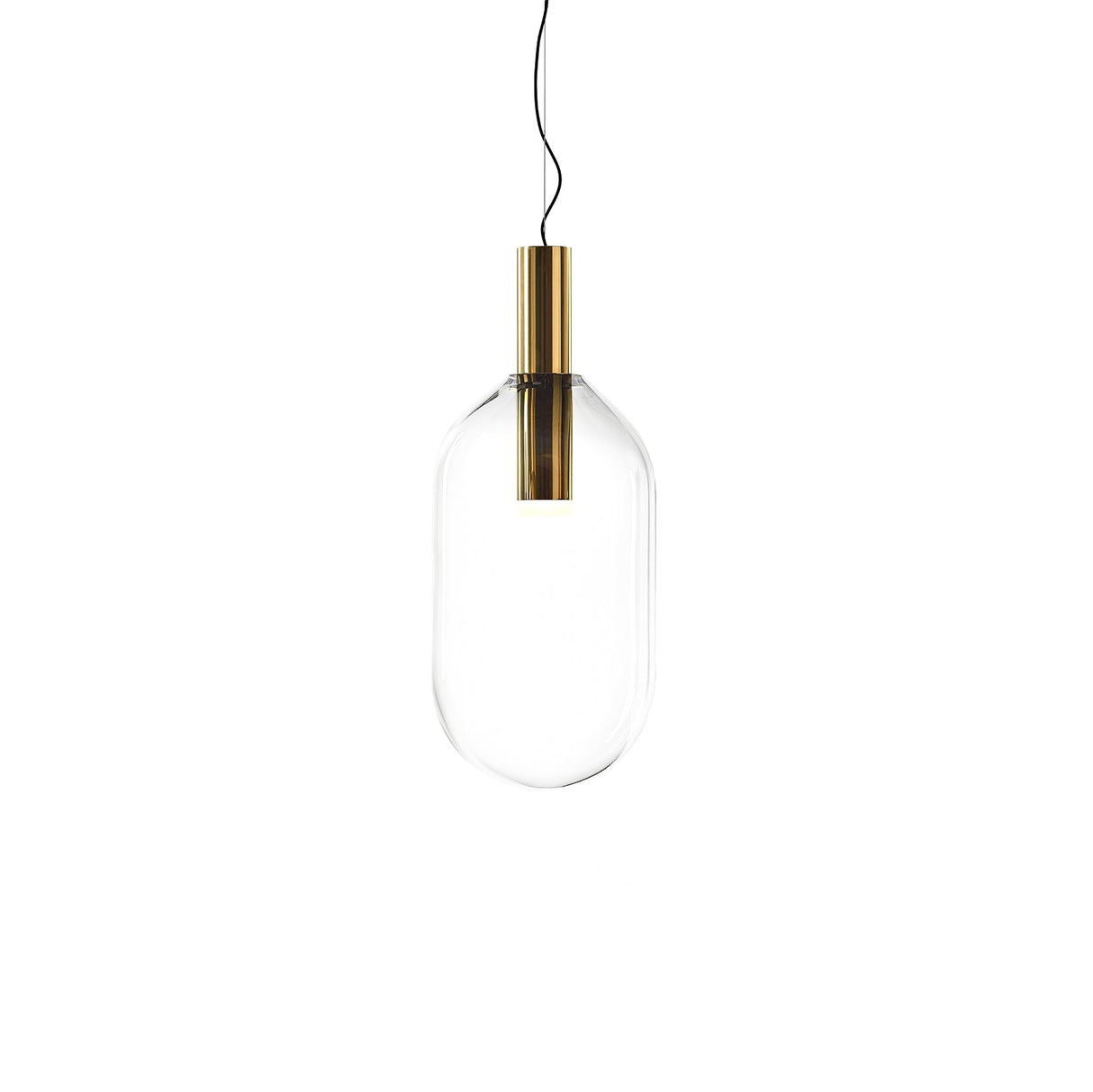 LustraBelle Elegante Pendelleuchte | Design-Kollektion | Rauchglas & Gold | Dimmbar | Moderne Beleuchtung für Zuhause