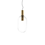 LustraBelle Elegante Pendelleuchte | Design-Kollektion | Rauchglas & Gold | Dimmbar | Moderne Beleuchtung für Zuhause
