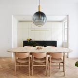 LustraBelle Elegante Pendelleuchte | Design-Kollektion | Rauchglas & Gold | Dimmbar | Moderne Beleuchtung für Zuhause