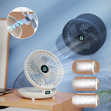 BreezeMate Mini-USB Ventilator | Tragbar & Wiederaufladbar | Verstellbar | Wand- & Desktopnutzung