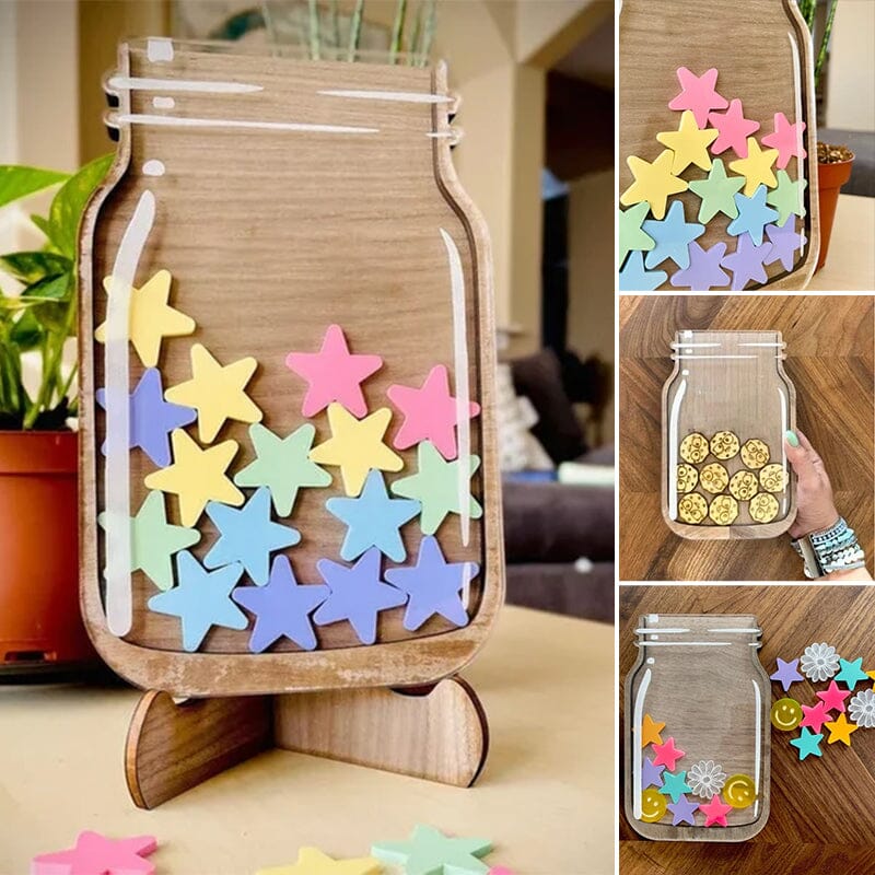 JoyJar Personalisiertes Belohnungsglas | Individuelle Gravur | Motivation & Dekoration