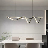 Luxura Moderne Schwarze LED Kronleuchter | Kreatives Design | Dimmbar | Elegante Beleuchtung für Wohnzimmer & Esszimmer