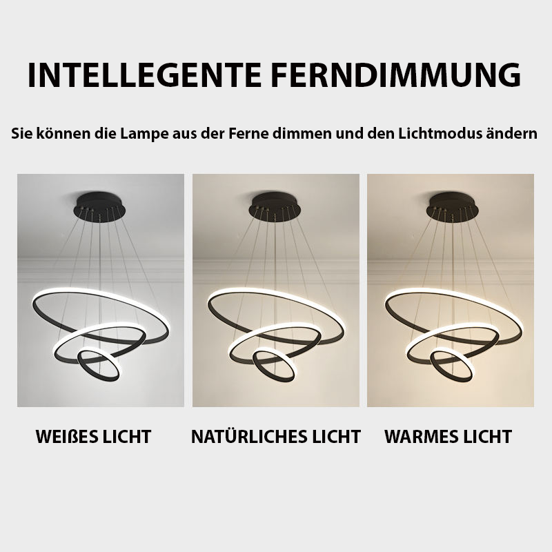 LumaSphere Moderne LED Deckenleuchte | Stilvolles Design | Dimmbar | Perfekt für Wohnzimmer & Esszimmer