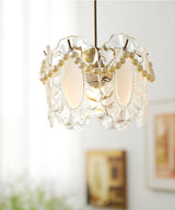 LumiPetal Glas Pendelleuchte | Florales Design | Elegante Beleuchtung | Deko für Zuhause