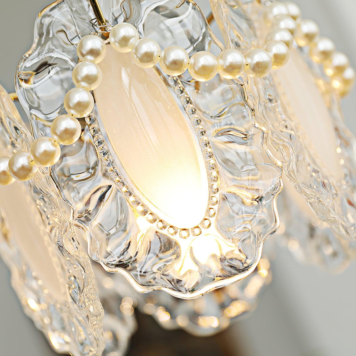 LumiPetal Glas Pendelleuchte | Florales Design | Elegante Beleuchtung | Deko für Zuhause