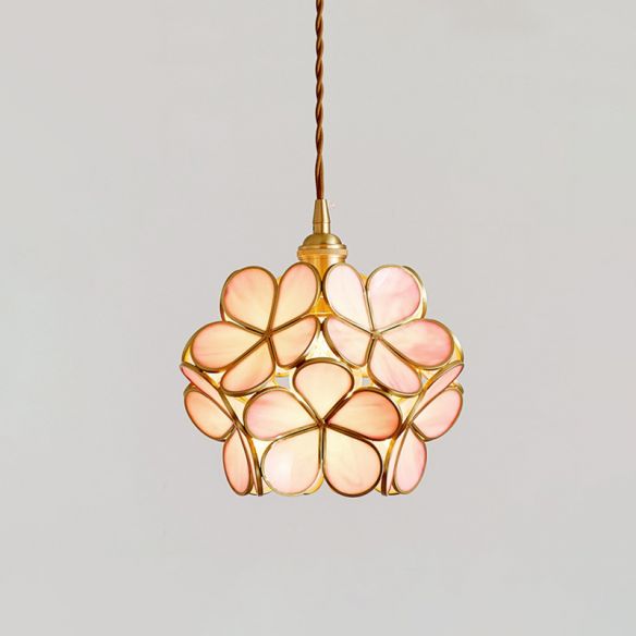 PetalGlow Glasblütenblatt-Pendelleuchte | Nordischer Stil | Elegantes Design für Ess- & Wohnzimmer
