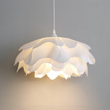 FloraLume Pendelleuchte in Blumenform | Weiße Hängelampe | Elegantes Design | LED-kompatibel
