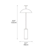 GlowLinea Stehlampe 40 x 152 cm | Elegantes Design | LED Beleuchtung | Wohnraumbeleuchtung