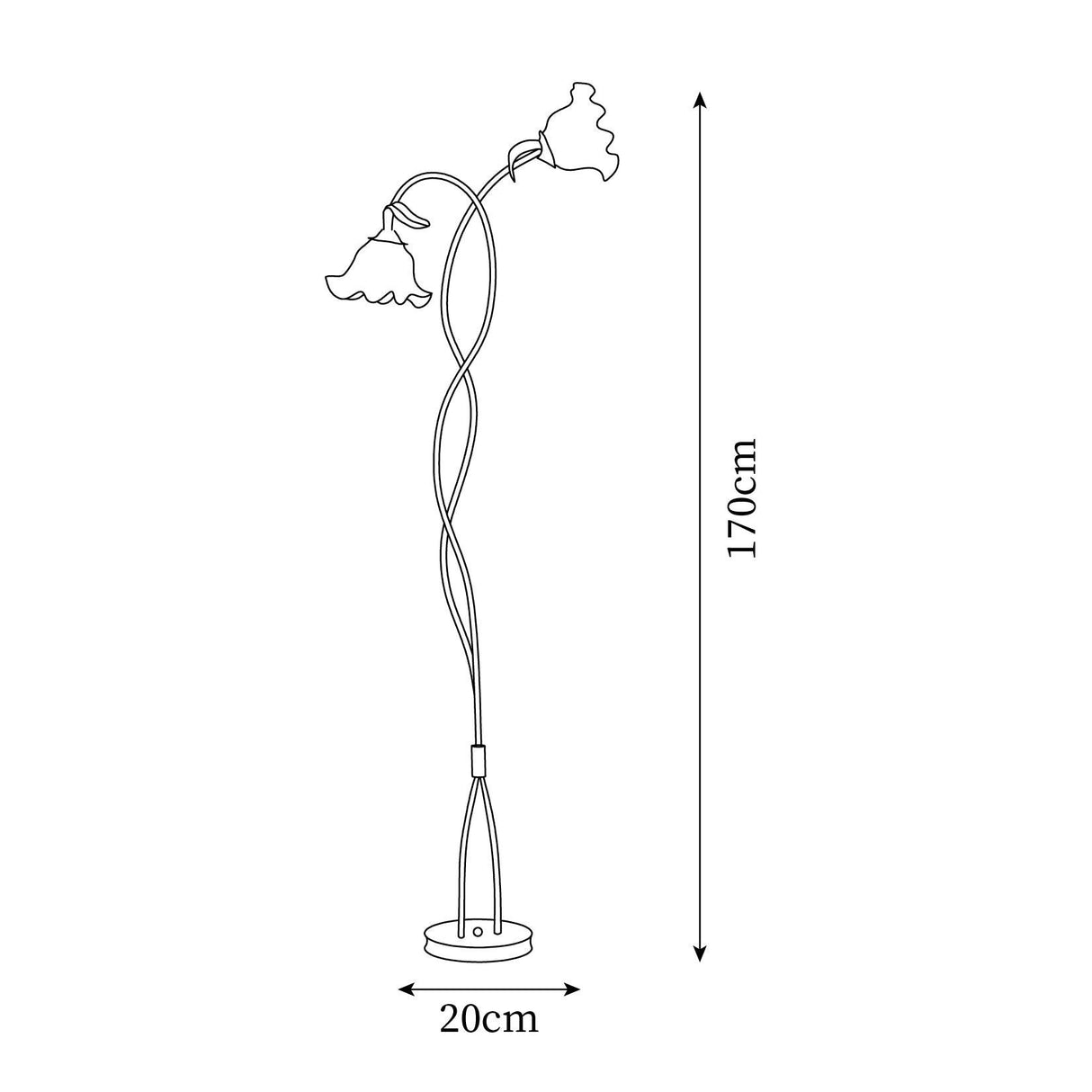 FloraGlow Calla Blumen Stehleuchte | Elegantes Design | LED Beleuchtung | Dekorative Innenleuchte