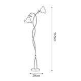 FloraGlow Calla Blumen Stehleuchte | Elegantes Design | LED Beleuchtung | Dekorative Innenleuchte