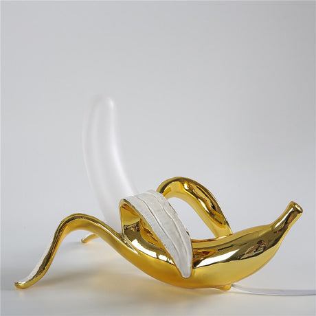 GoldenGlow Art Deco Tischlampe | Banane Design | Modern & Stilvoll | Elegante Beleuchtung