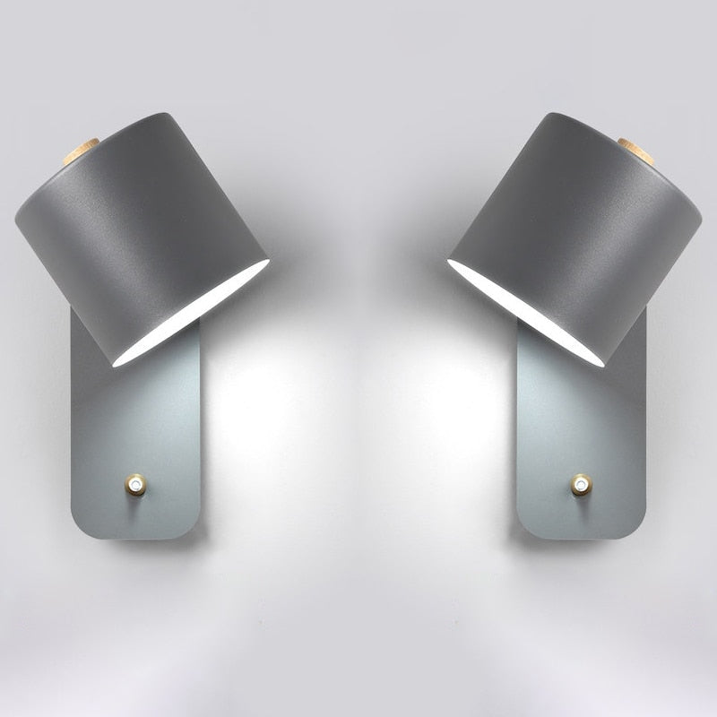 LumiSwitch Moderne LED-Wandlampe | Mit Schalter | Innenbeleuchtung | Deko für Zuhause | Minimalistisches Design