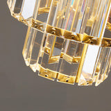 Lustrella Runde Abgestufte Kristall-Deckenleuchte aus Glas | Modernes Design | Elegante Beleuchtung | Dimmbar