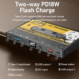 VoltCassette Retro Powerbank | Tragbares Ladegerät | Vintage Design | 10.000mAh Akku für Unterwegs