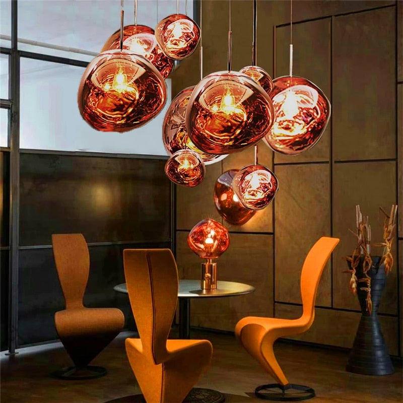 LumiPendant LED-Hängelampe | Modernes Design | Küche & Esszimmer | Pendelleuchte Rosegold | Energieeffizient