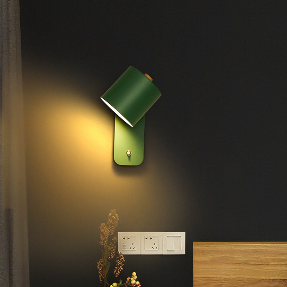 LumiSwitch Moderne LED-Wandlampe | Mit Schalter | Innenbeleuchtung | Deko für Zuhause | Minimalistisches Design