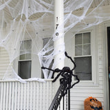 CreepyWeb Dehnbares Spinnennetz | Künstliche Halloween-Dekoration | Gruselige Party-Requisiten & Horrorhaus-Deko