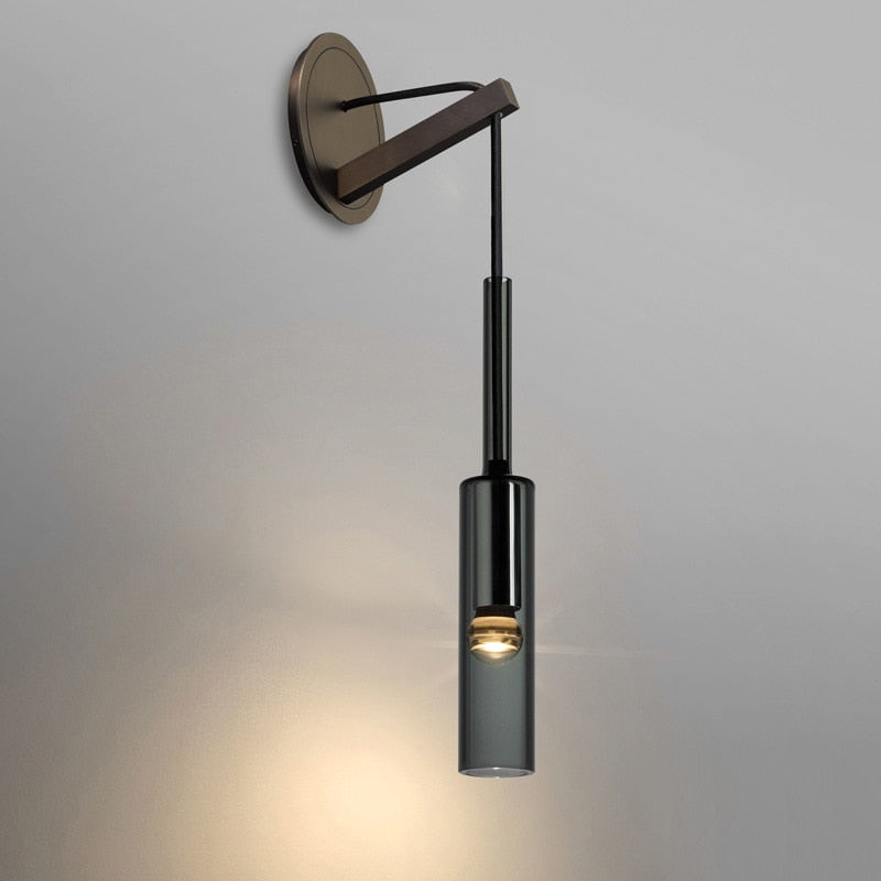 LuxuraSmoke Wandleuchte mit Rauchglas | Elegantes Design | Modernes Ambiente