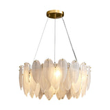 LumePlume Luxuriöse Pendelleuchte mit Glasfedern | Elegantes Design | Hochwertige Beleuchtung für Zuhause