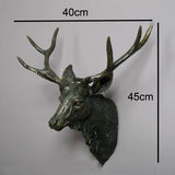 DeerCraft Harz Hirschkopf Wanddekoration | Faux Taxidermie | Bauernhaus-Deko | Tierkopf für die Wand