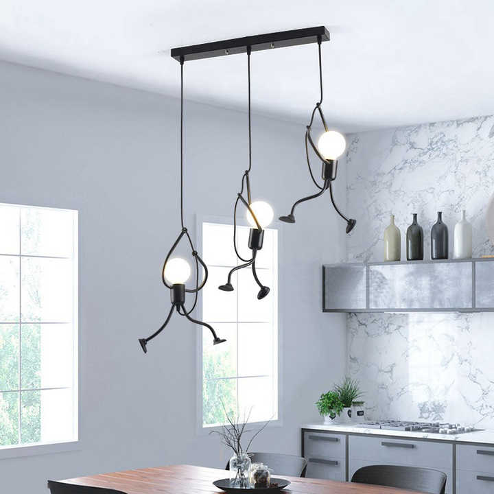 RetroBeam Iron Design Deckenleuchte | Vintage Retro LED Lampe | Industrial Look für Zuhause