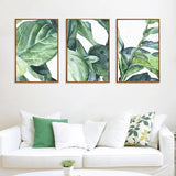 GreenLuxe Moderne Nordische Pflanzenleinwand | Leinwandbild | Wandkunst | Deko für Zuhause