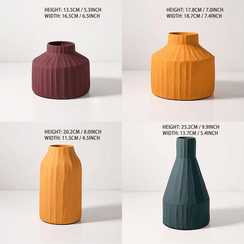 Isabellia Strukturierte Keramik-Töpfe | Modernes Design | Dekoration für Pflanzen & Blumen | In verschiedenen Farben