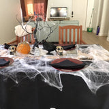 CreepyWeb Dehnbares Spinnennetz | Künstliche Halloween-Dekoration | Gruselige Party-Requisiten & Horrorhaus-Deko