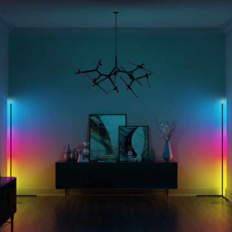 LumiCorner LED Eck-Stehleuchte | Modernes Design | Stimmungslicht | Dimmbar & Platzsparend | Perfekt für Wohnzimmer