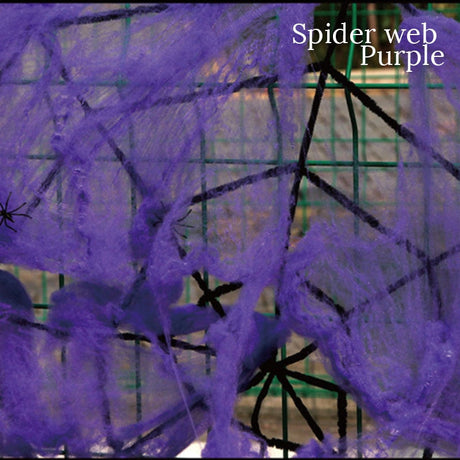 CreepyWeb Dehnbares Spinnennetz | Künstliche Halloween-Dekoration | Gruselige Party-Requisiten & Horrorhaus-Deko
