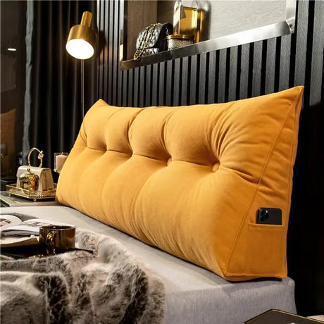 RelaxTri Luxe Dreieckskissen | Ergonomisches Kopfstützenkissen | Weiches Lesekissen & Dekokissen für Bett & Sofa