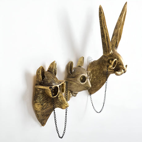 Hookify Head Wandhaken | Multifunktionale Wandaufbewahrung & Dekoration | Tierkopf-Design