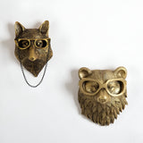 Hookify Head Wandhaken | Multifunktionale Wandaufbewahrung & Dekoration | Tierkopf-Design