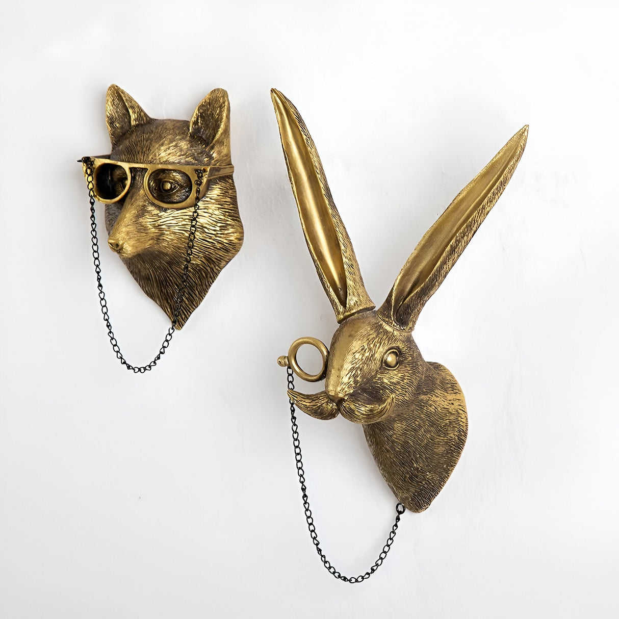 Hookify Head Wandhaken | Multifunktionale Wandaufbewahrung & Dekoration | Tierkopf-Design