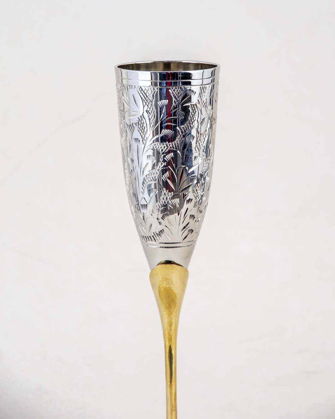 CrystalChant Champagnergläser Set | Elegantes Design | Handgefertigt | 2er-Set