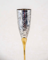 CrystalChant Champagnergläser Set | Elegantes Design | Handgefertigt | 2er-Set