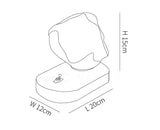 Glacivale Eisstein Glas Tischlampe | Modernes Design | Stimmungslicht | Elegante Dekoration für Wohnzimmer und Schlafzimmer