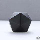 GeoArt Ikosaeder-Skulptur | Moderne Dekoration aus Metall | Geometrisches Design für Zuhause