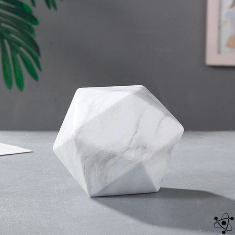 GeoArt Ikosaeder-Skulptur | Moderne Dekoration aus Metall | Geometrisches Design für Zuhause