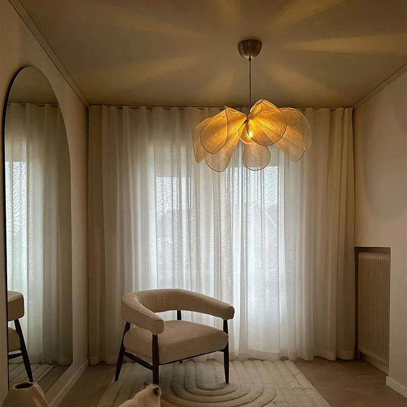 ZenLuma Japandi Blumenlampe | LED Dekolicht | Minimalistisches Design | Ambiente für Zuhause